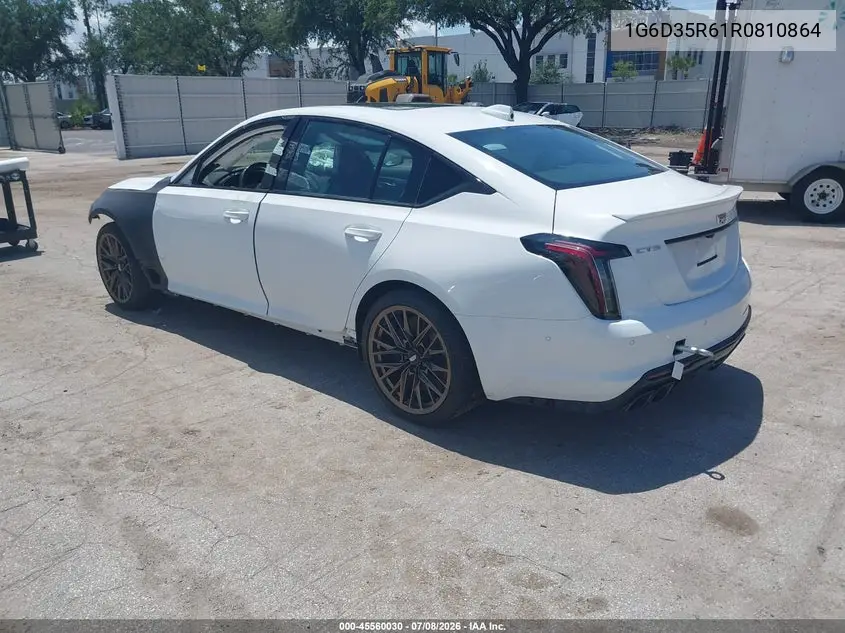 2024 Cadillac Ct5-V V-Series Blackwing VIN: 1G6D35R61R0810864 Lot: 45560030