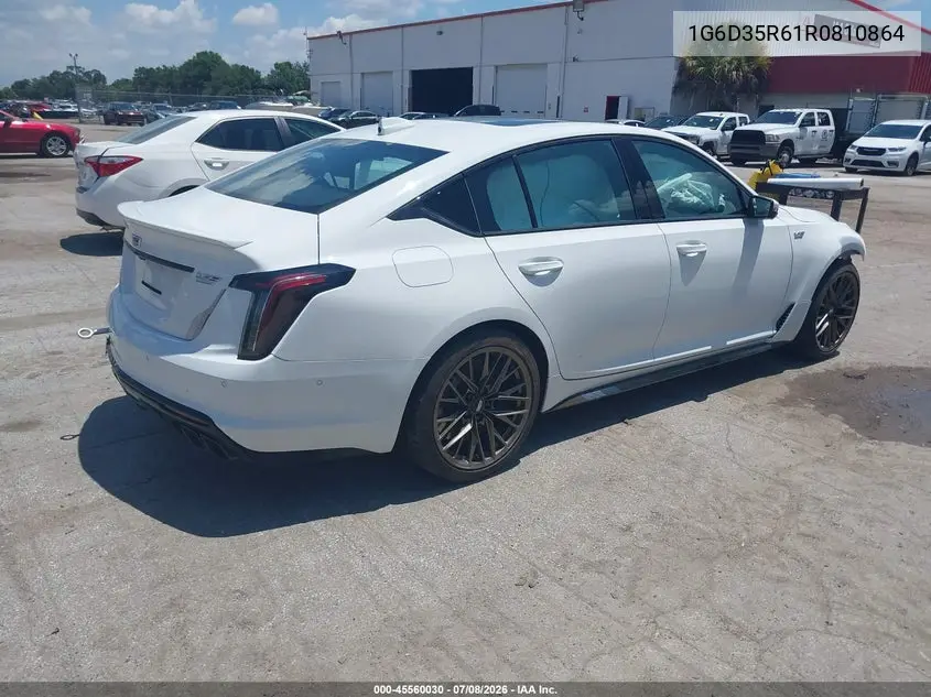 2024 Cadillac Ct5-V V-Series Blackwing VIN: 1G6D35R61R0810864 Lot: 45560030