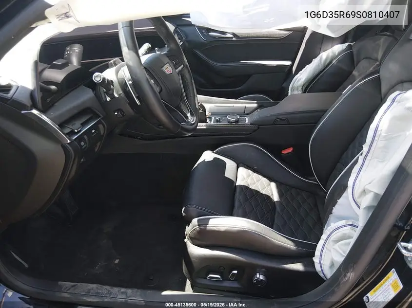 2025 Cadillac Ct5-V V-Series Blackwing Rwd VIN: 1G6D35R69S0810407 Lot: 45135600