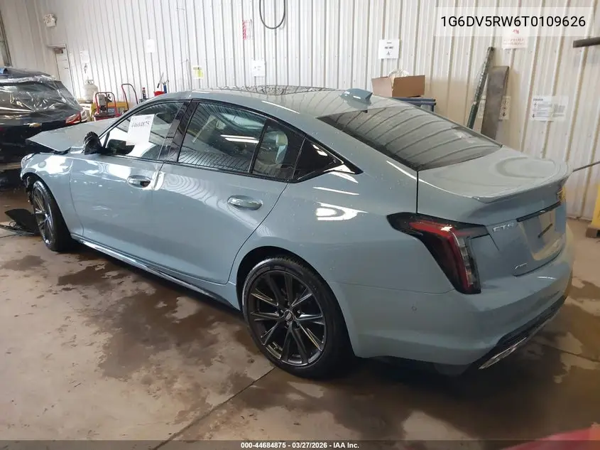 2026 Cadillac Ct5-V V-Series Rwd VIN: 1G6DV5RW6T0109626 Lot: 44684875