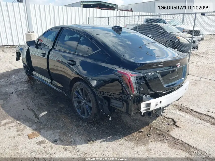 2026 Cadillac Ct5-V V-Series Rwd VIN: 1G6DR5RW1T0102099 Lot: 44720712
