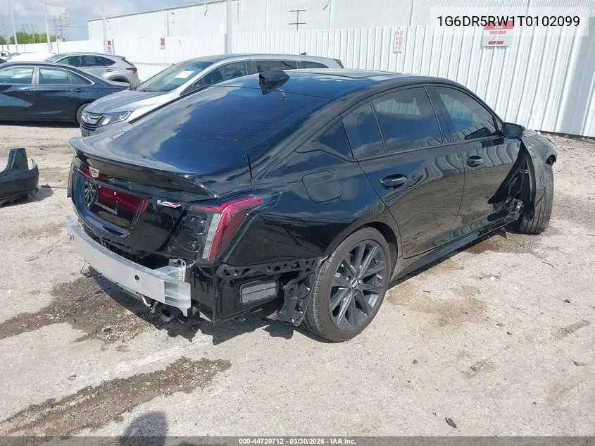 2026 Cadillac Ct5-V V-Series Rwd VIN: 1G6DR5RW1T0102099 Lot: 44720712