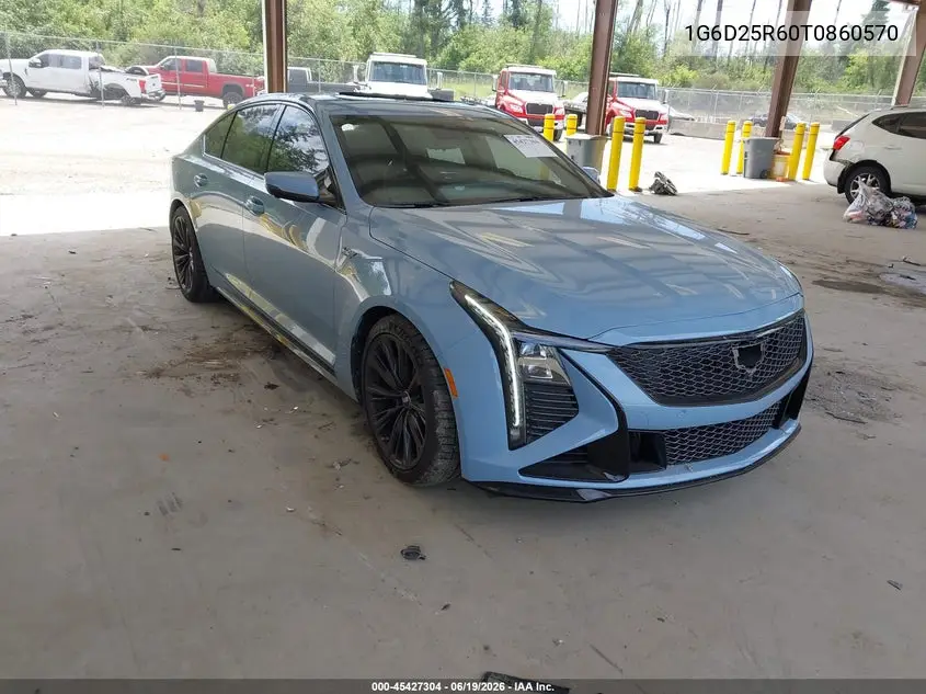 2026 Cadillac Ct5-V V-Series Blackwing Rwd VIN: 1G6D25R60T0860570 Lot: 45427304