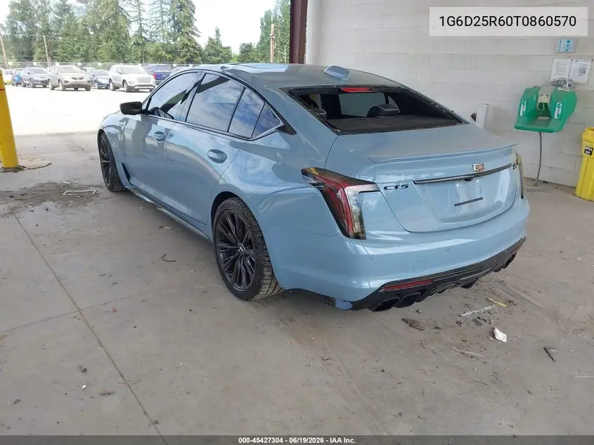 2026 Cadillac Ct5-V V-Series Blackwing Rwd VIN: 1G6D25R60T0860570 Lot: 45427304