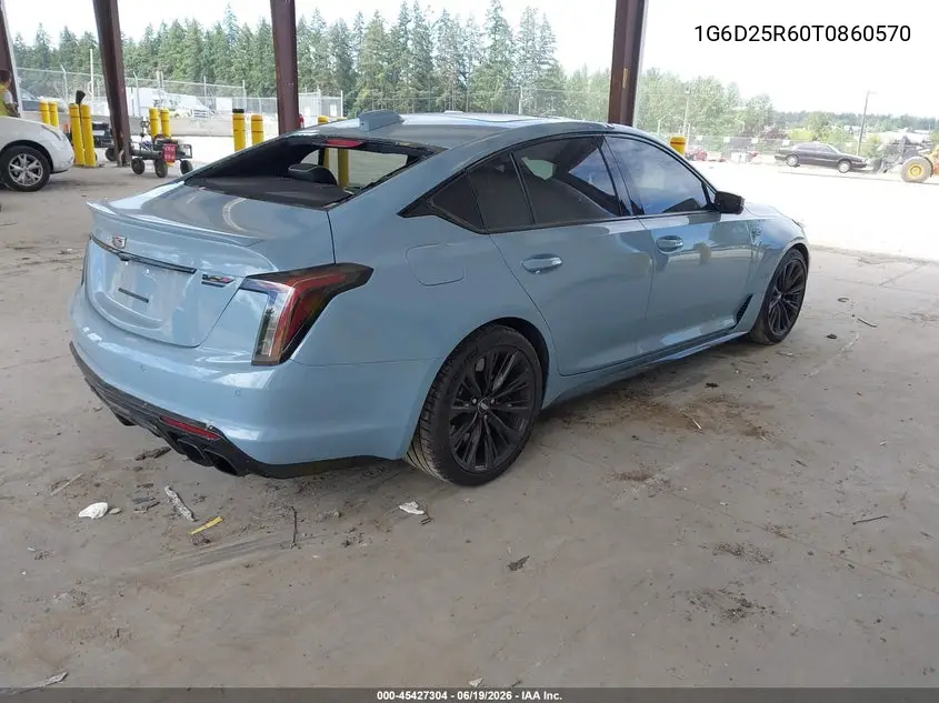 2026 Cadillac Ct5-V V-Series Blackwing Rwd VIN: 1G6D25R60T0860570 Lot: 45427304