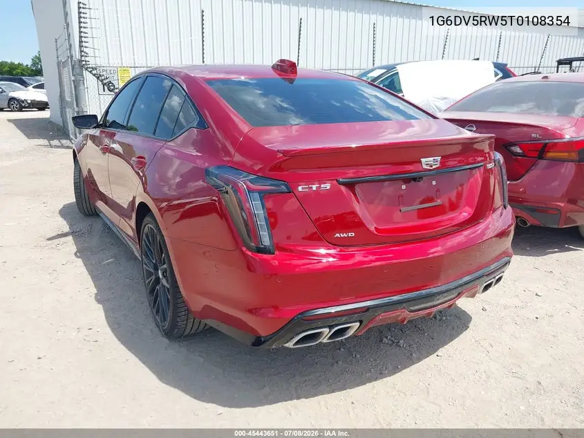 2026 Cadillac Ct5-V V-Series Rwd VIN: 1G6DV5RW5T0108354 Lot: 45443651