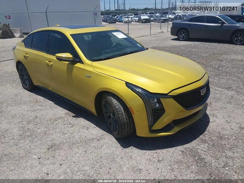 2026 Cadillac Ct5-V V-Series Rwd VIN: 1G6DR5RW3T0107241 Lot: 45454128