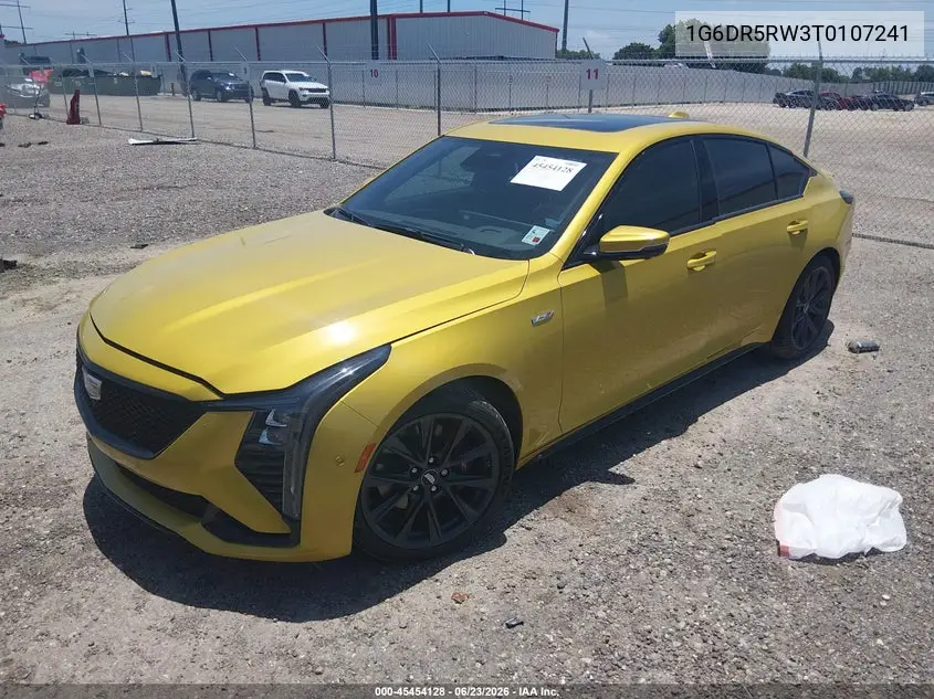 2026 Cadillac Ct5-V V-Series Rwd VIN: 1G6DR5RW3T0107241 Lot: 45454128