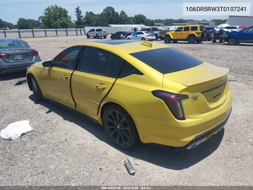 2026 Cadillac Ct5-V V-Series Rwd VIN: 1G6DR5RW3T0107241 Lot: 45454128