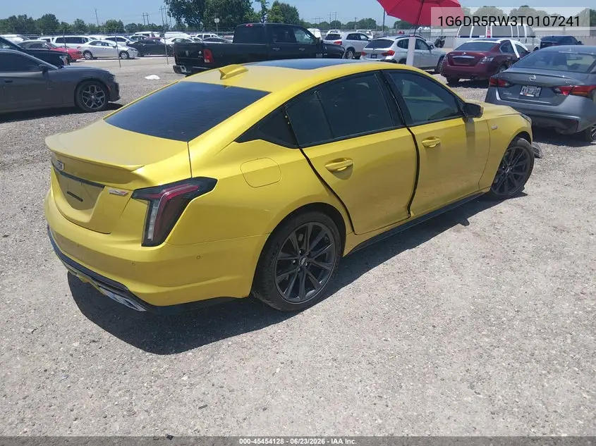 2026 Cadillac Ct5-V V-Series Rwd VIN: 1G6DR5RW3T0107241 Lot: 45454128
