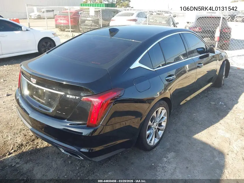2020 Cadillac Ct5 Premium Luxury VIN: 1G6DN5RK4L0131542 Lot: 44650456