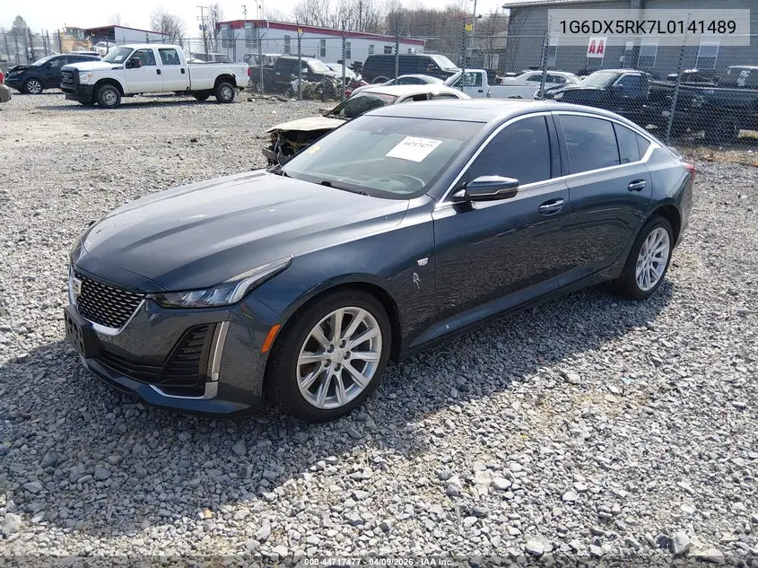 2020 Cadillac Ct5 Luxury VIN: 1G6DX5RK7L0141489 Lot: 44717477