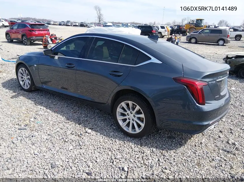 2020 Cadillac Ct5 Luxury VIN: 1G6DX5RK7L0141489 Lot: 44717477
