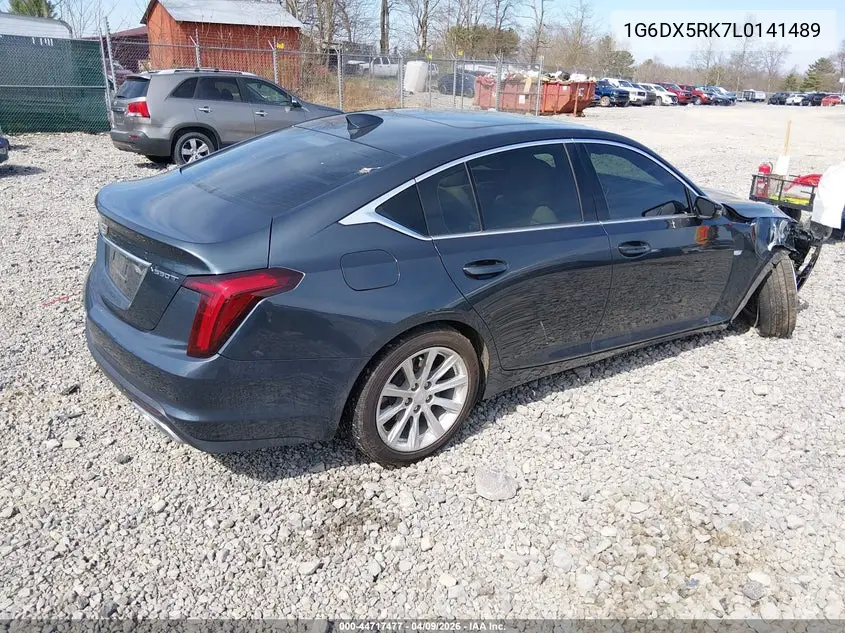 2020 Cadillac Ct5 Luxury VIN: 1G6DX5RK7L0141489 Lot: 44717477