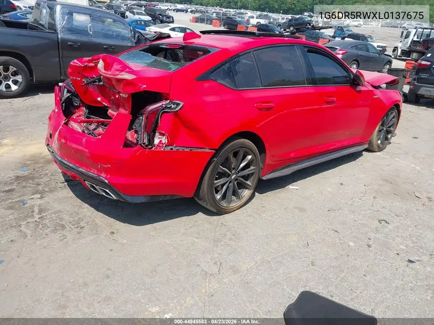 2020 Cadillac Ct5 V-Series VIN: 1G6DR5RWXL0137675 Lot: 44945583