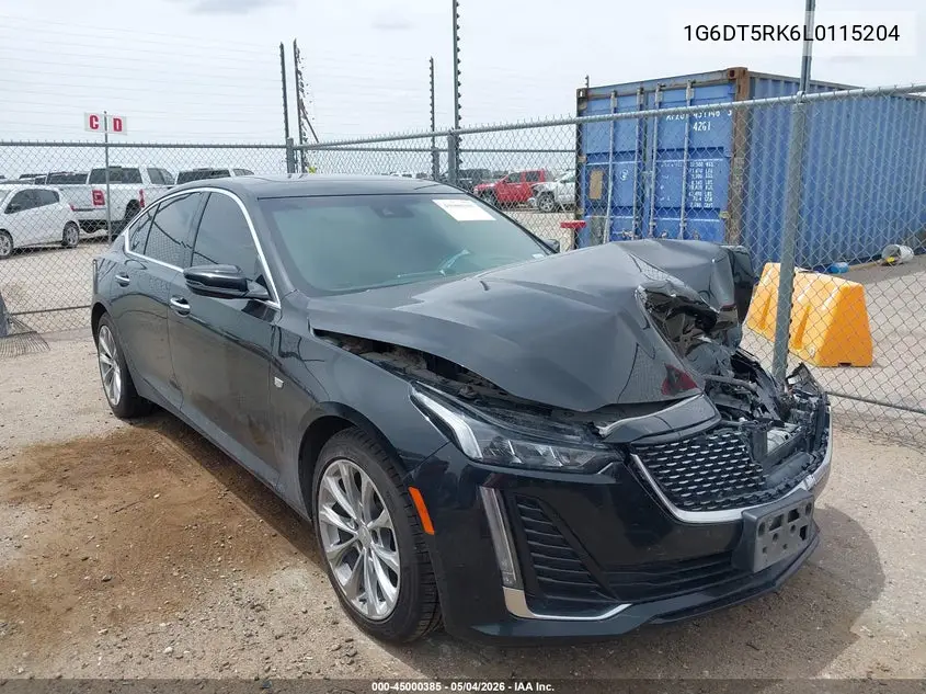 2020 Cadillac Ct5 Premium Luxury VIN: 1G6DT5RK6L0115204 Lot: 45000385