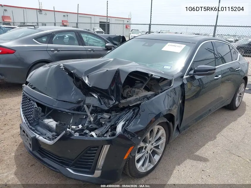 2020 Cadillac Ct5 Premium Luxury VIN: 1G6DT5RK6L0115204 Lot: 45000385