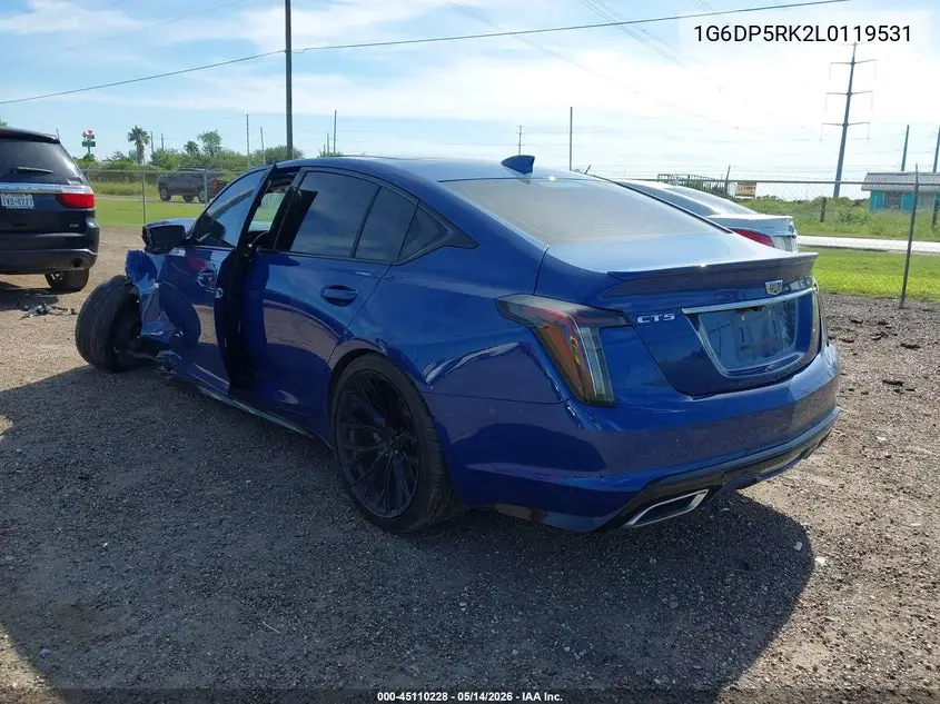 2020 Cadillac Ct5 Sport VIN: 1G6DP5RK2L0119531 Lot: 45110228