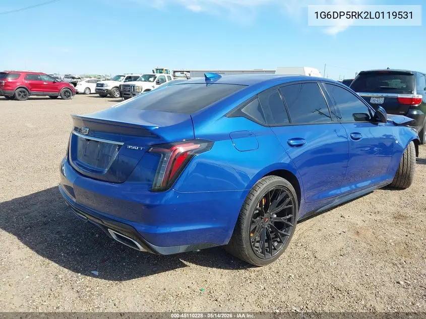 2020 Cadillac Ct5 Sport VIN: 1G6DP5RK2L0119531 Lot: 45110228