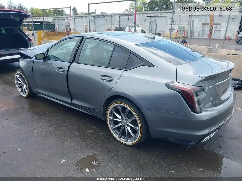 2020 Cadillac Ct5 Sport VIN: 1G6DU5RK6L0150581 Lot: 45122433