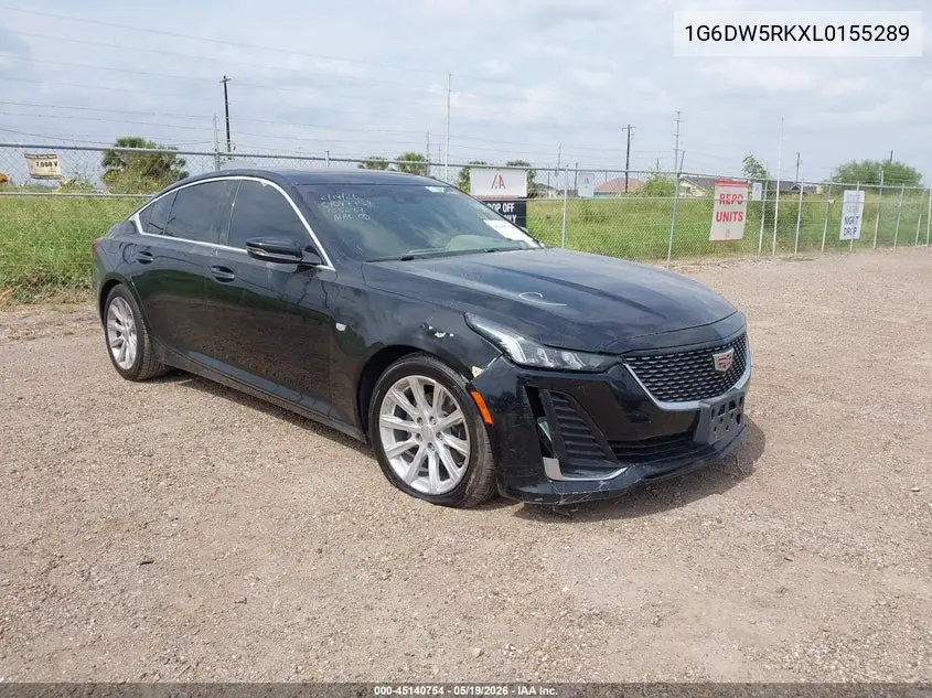 2020 Cadillac Ct5 Luxury VIN: 1G6DW5RKXL0155289 Lot: 45140754