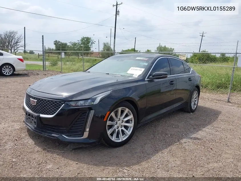 2020 Cadillac Ct5 Luxury VIN: 1G6DW5RKXL0155289 Lot: 45140754