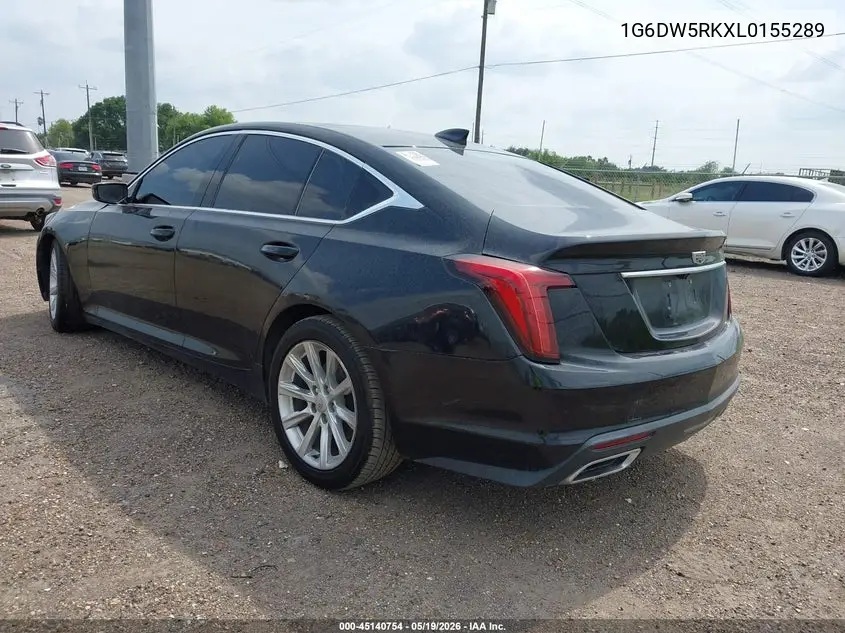 2020 Cadillac Ct5 Luxury VIN: 1G6DW5RKXL0155289 Lot: 45140754