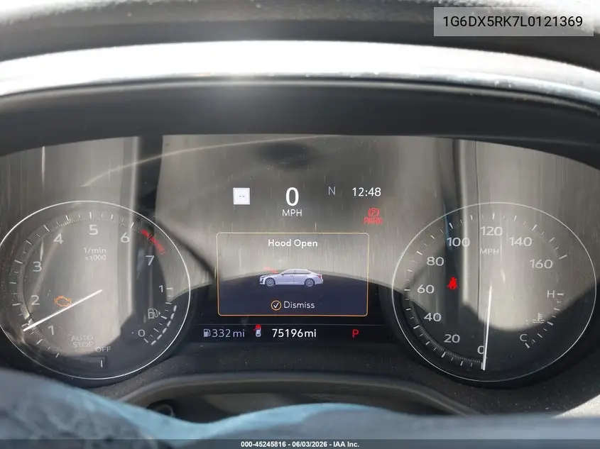 2020 Cadillac Ct5 Luxury VIN: 1G6DX5RK7L0121369 Lot: 45245816