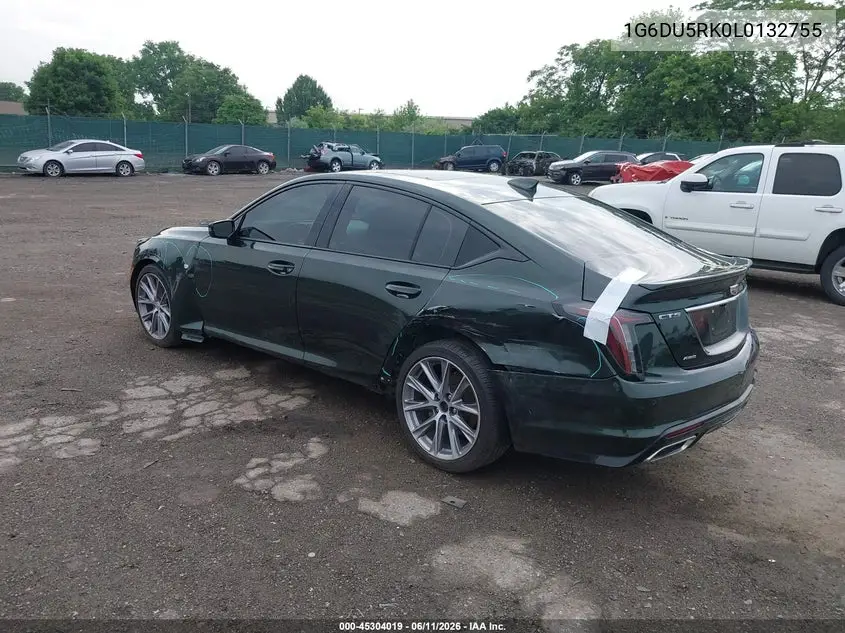 2020 Cadillac Ct5 Sport VIN: 1G6DU5RK0L0132755 Lot: 45304019