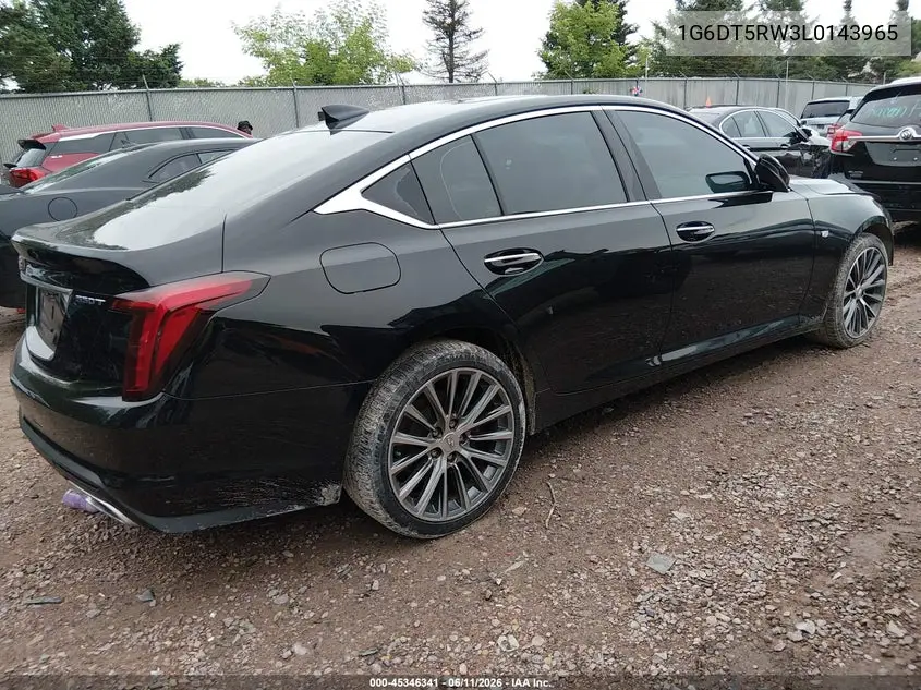 2020 Cadillac Ct5 Premium Luxury VIN: 1G6DT5RW3L0143965 Lot: 45346341