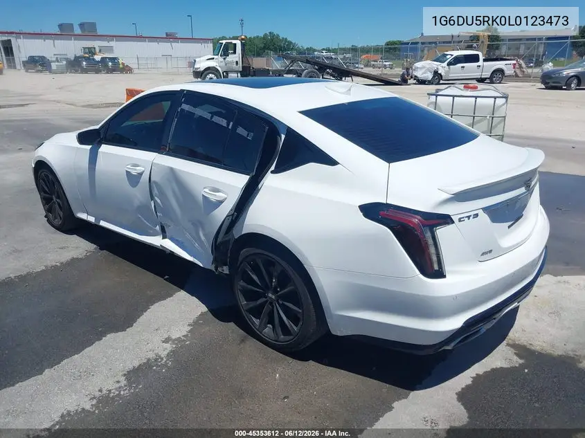 2020 Cadillac Ct5 Sport VIN: 1G6DU5RK0L0123473 Lot: 45353612