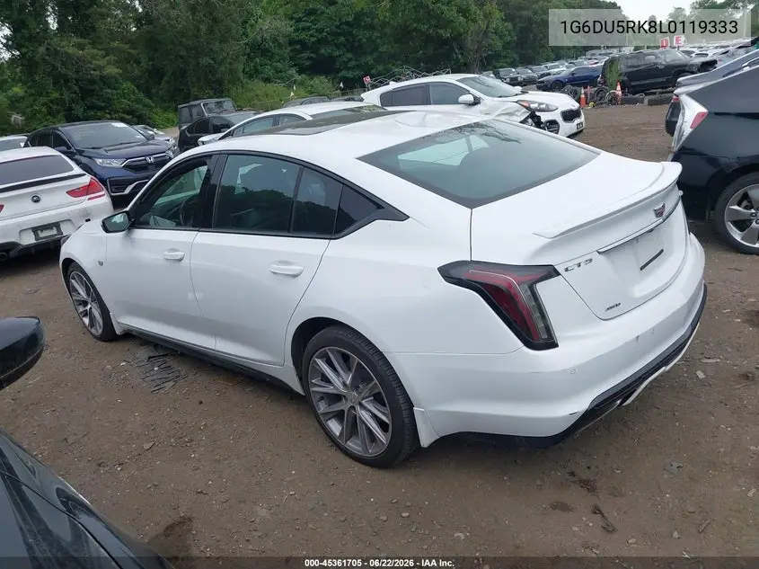 2020 Cadillac Ct5 Sport VIN: 1G6DU5RK8L0119333 Lot: 45361705