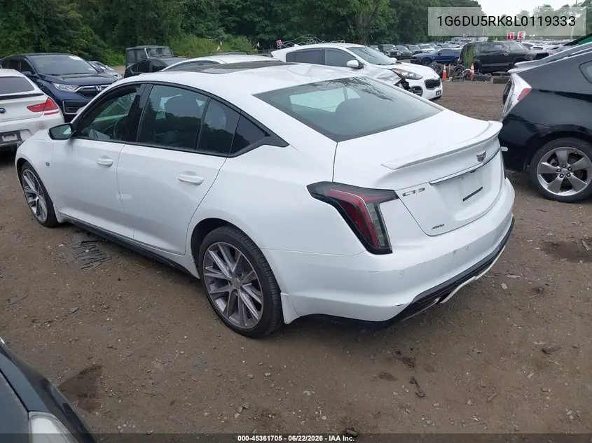 2020 Cadillac Ct5 Sport VIN: 1G6DU5RK8L0119333 Lot: 45361705