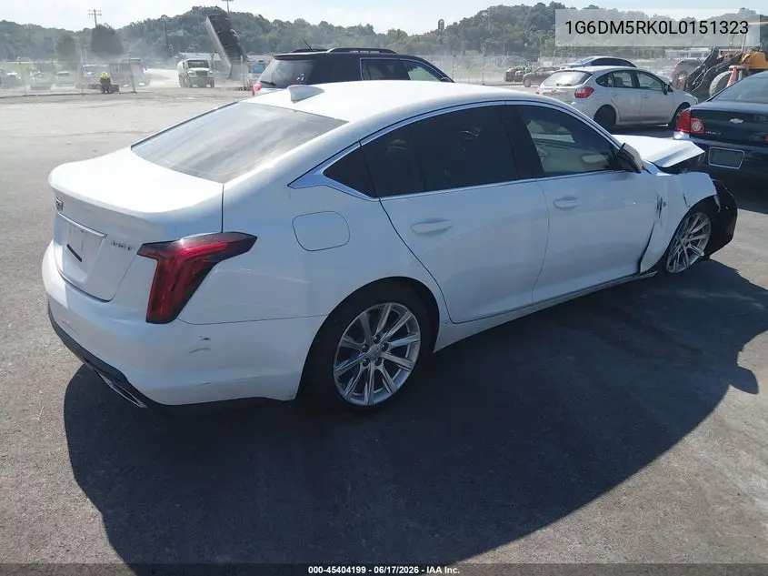 2020 Cadillac Ct5 Luxury VIN: 1G6DM5RK0L0151323 Lot: 45404199