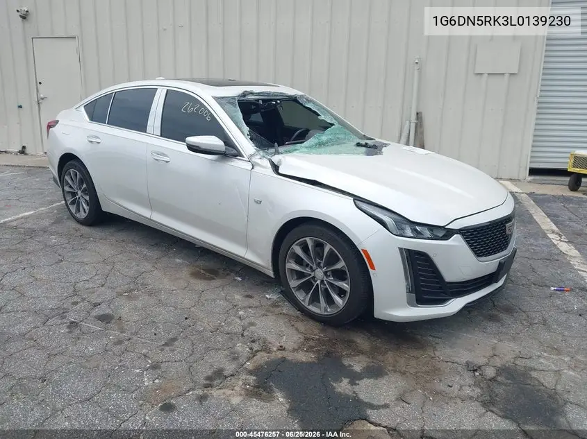 2020 Cadillac Ct5 Premium Luxury VIN: 1G6DN5RK3L0139230 Lot: 45476257