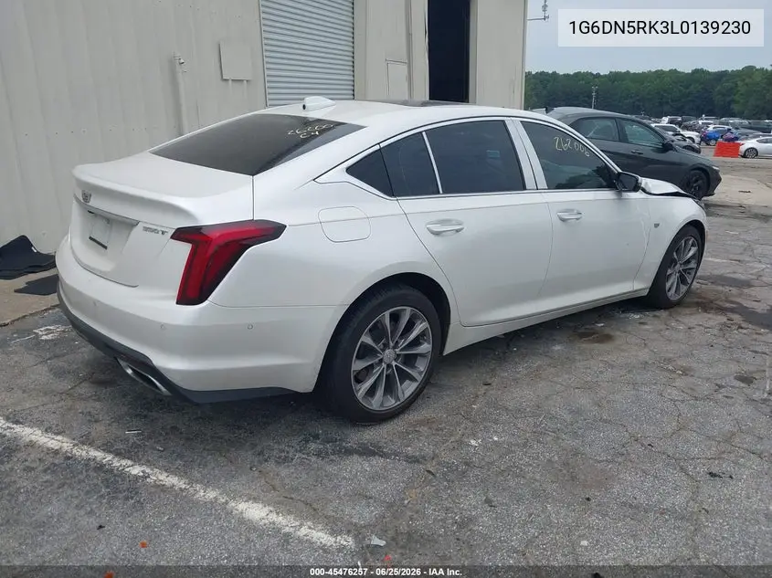 2020 Cadillac Ct5 Premium Luxury VIN: 1G6DN5RK3L0139230 Lot: 45476257