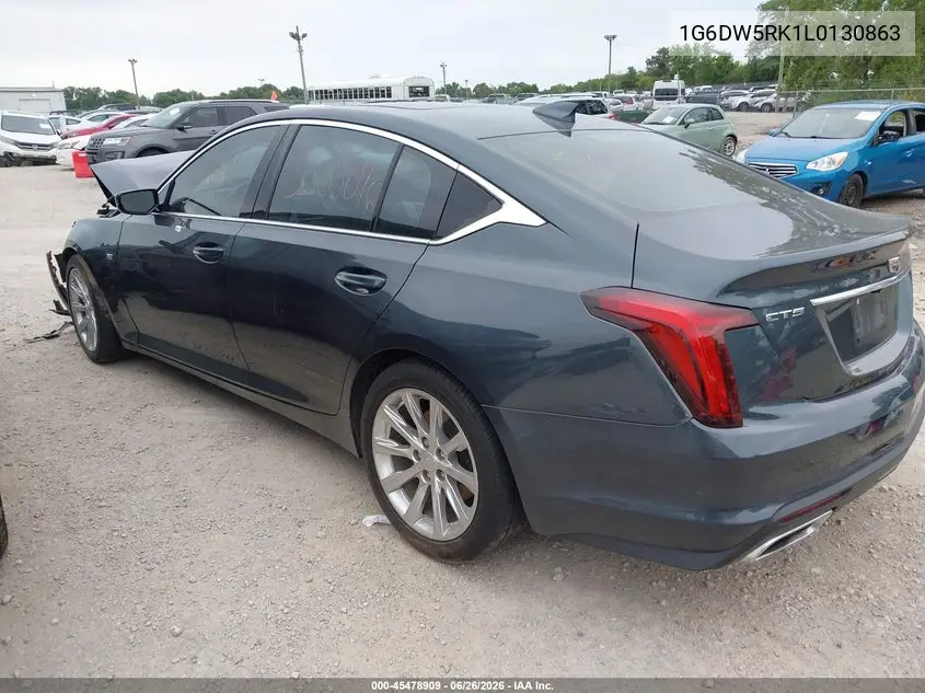 2020 Cadillac Ct5 Luxury VIN: 1G6DW5RK1L0130863 Lot: 45478909