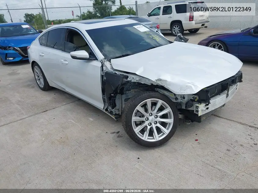 2020 Cadillac Ct5 Luxury VIN: 1G6DW5RK2L0122349 Lot: 45501299