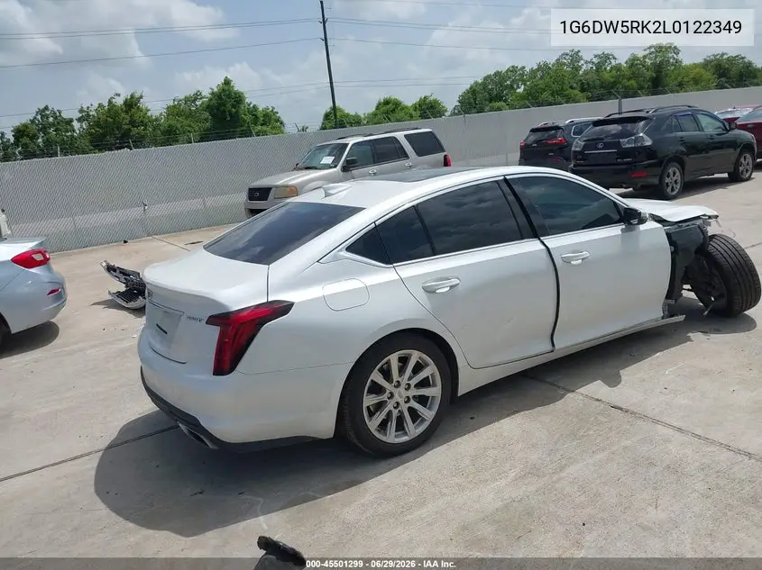 2020 Cadillac Ct5 Luxury VIN: 1G6DW5RK2L0122349 Lot: 45501299