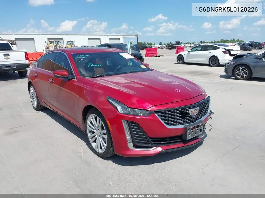 2020 Cadillac Ct5 Premium Luxury VIN: 1G6DN5RK5L0120226 Lot: 45571637