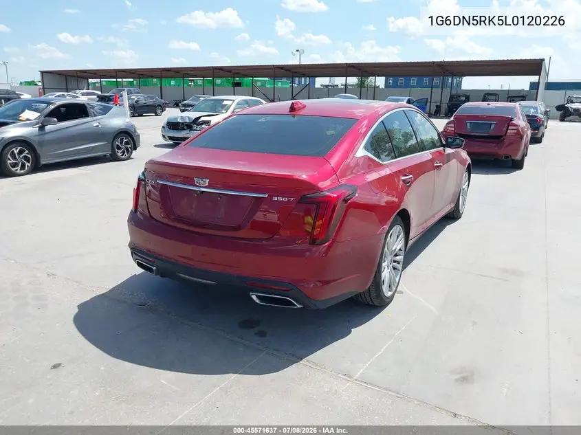 2020 Cadillac Ct5 Premium Luxury VIN: 1G6DN5RK5L0120226 Lot: 45571637