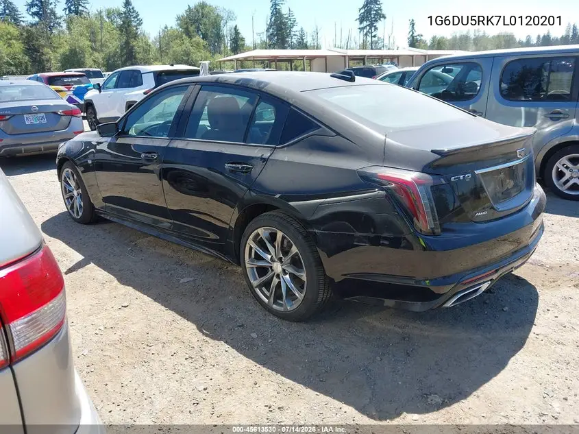 2020 Cadillac Ct5 Sport VIN: 1G6DU5RK7L0120201 Lot: 45613530
