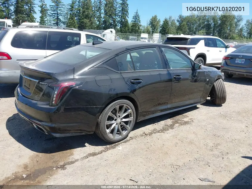 2020 Cadillac Ct5 Sport VIN: 1G6DU5RK7L0120201 Lot: 45613530