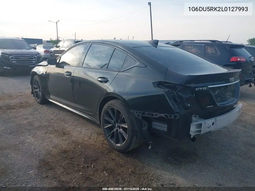 2020 Cadillac Ct5 Sport VIN: 1G6DU5RK2L0127993 Lot: 45615526