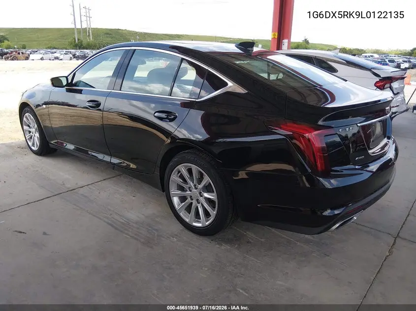 2020 Cadillac Ct5 Luxury VIN: 1G6DX5RK9L0122135 Lot: 45651939