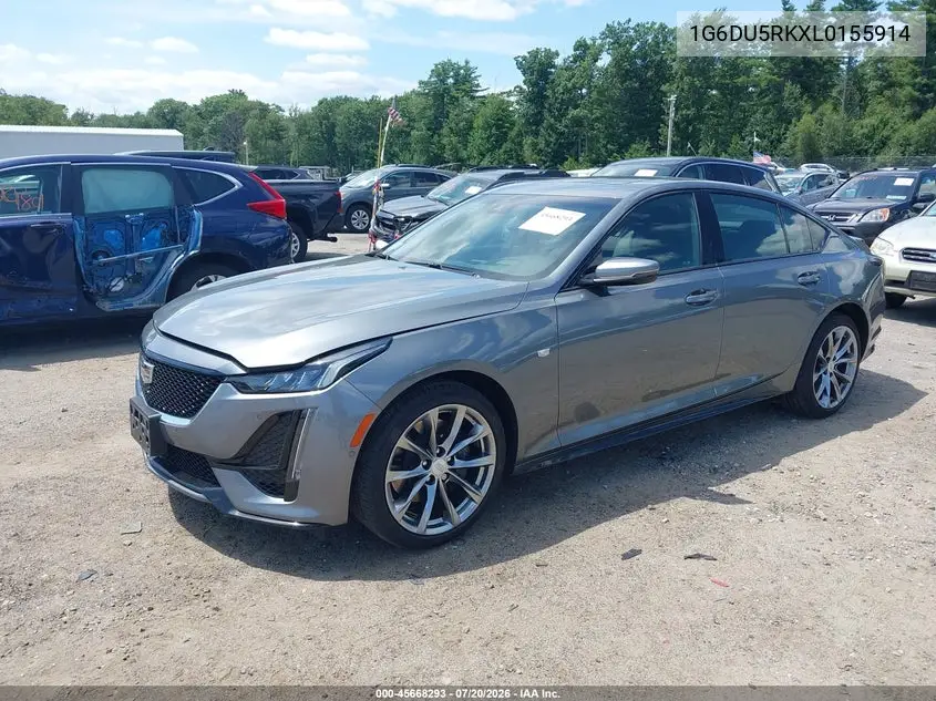 2020 Cadillac Ct5 Sport VIN: 1G6DU5RKXL0155914 Lot: 45668293