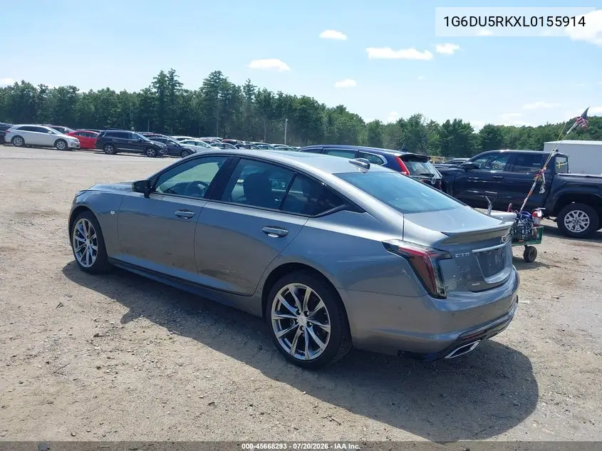2020 Cadillac Ct5 Sport VIN: 1G6DU5RKXL0155914 Lot: 45668293