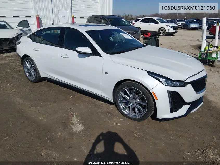 2021 Cadillac Ct5 Sport VIN: 1G6DU5RKXM0121960 Lot: 44641145