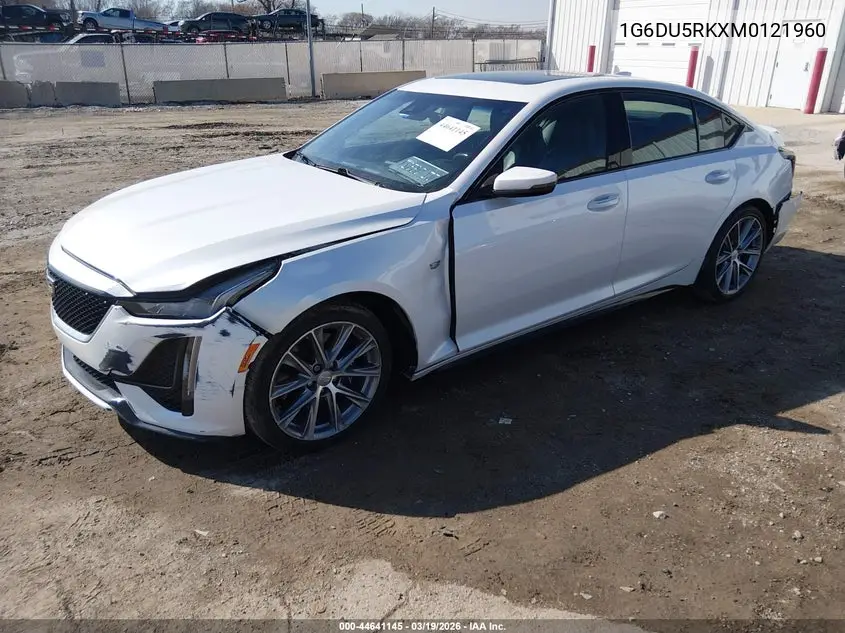 2021 Cadillac Ct5 Sport VIN: 1G6DU5RKXM0121960 Lot: 44641145