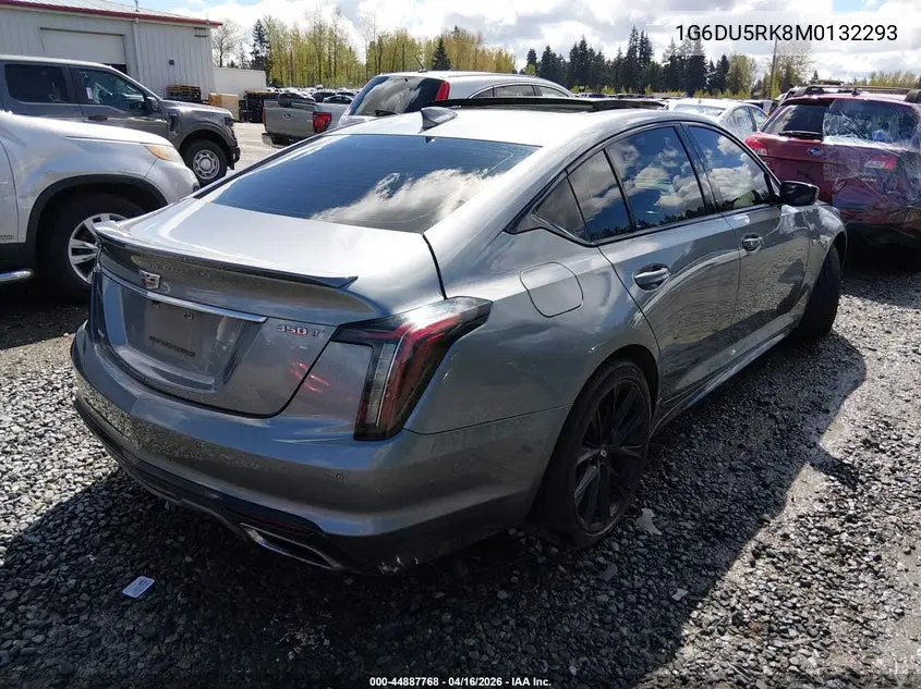 2021 Cadillac Ct5 Sport VIN: 1G6DU5RK8M0132293 Lot: 44887768